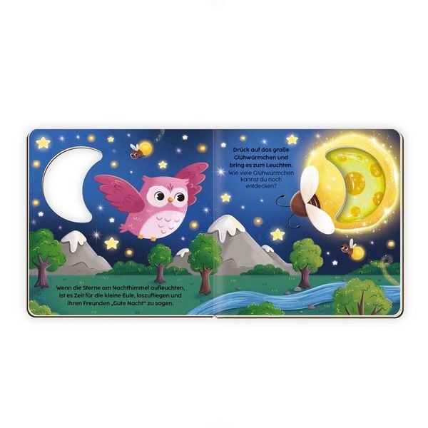 Produktbild: TR&Ouml;TSCH - Pappenbuch Leuchtbuch Die kleine Eule sagt Gute Nacht