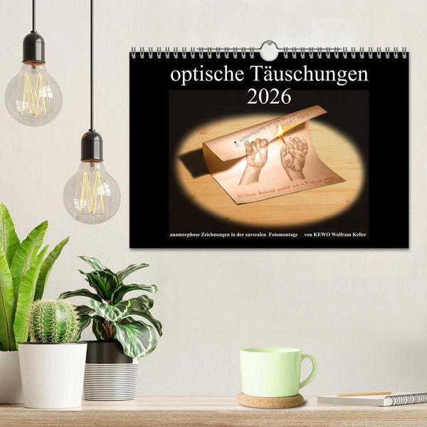 Produktbild: optische T&auml;uschungen 2026 (Wandkalender 2026 DIN A4 quer), CALVENDO Monatskalender