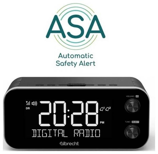 Produktbild: Albrecht DR 455 Radiowecker DAB+, UKW Weckfunktion Schwarz