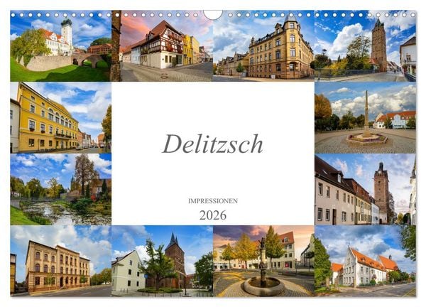 Produktbild: Delitzsch Impressionen (Wandkalender 2026 DIN A3 quer), CALVENDO Monatskalender