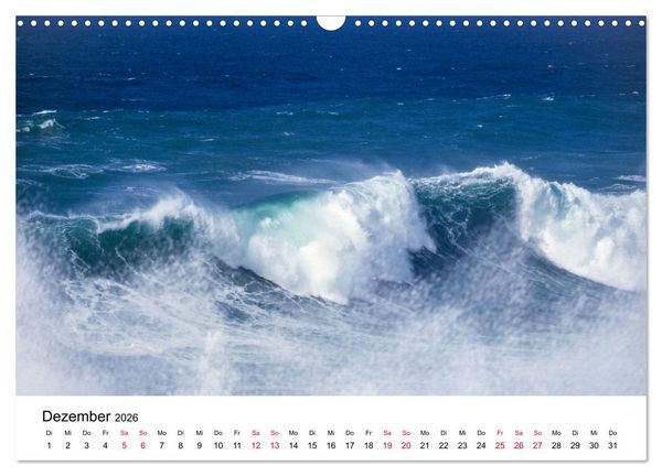 Produktbild: Naturschauspiel Wellen (Wandkalender 2026 DIN A3 quer), CALVENDO Monatskalender