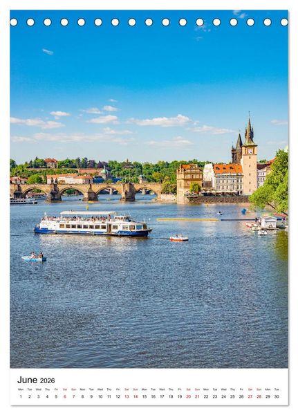 Produktbild: Czechia, Prague - Medieval Spirit (Desk Calendar 2026 DIN A5 portrait), CALVENDO 12 Month DeskCalendar