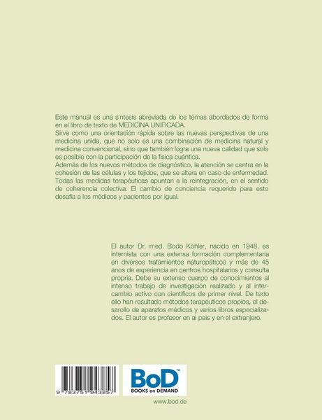 Produktbild: Manual para una Medicina Unificada conforme a la vida