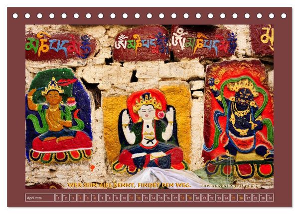 Produktbild: Tibet - Tibet - Tibet 2026 (Tischkalender 2026 DIN A5 quer), CALVENDO Monatskalender