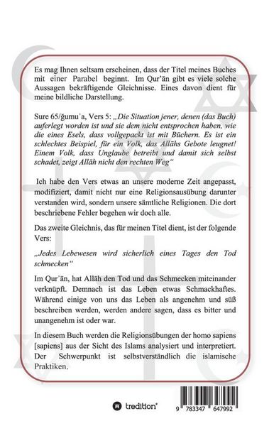 Produktbild: Die Religionen schmecken nicht