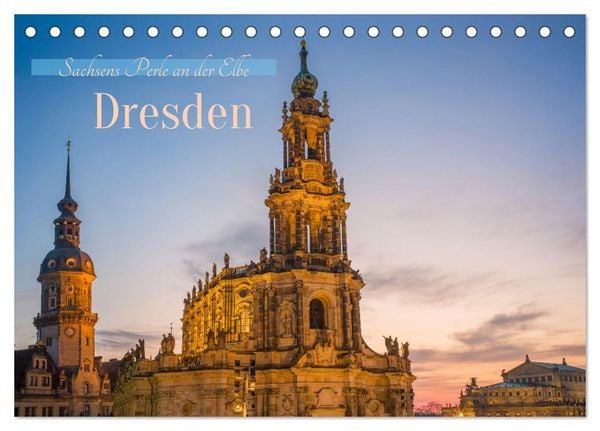Produktbild: Dresden - Sachsens Perle an der Elbe (Tischkalender 2026 DIN A5 quer), CALVENDO Monatskalender
