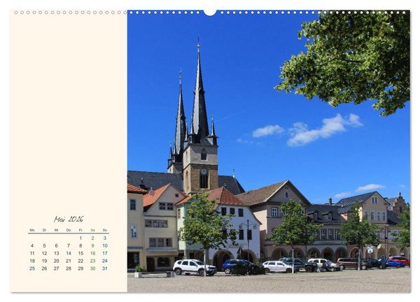 Produktbild: Saalfeld an der Saale &ndash; mein Streifzug durch die historische Altstadt (hochwertiger Premium Wandkalender 2026 DIN A2 quer), Kunstdruck in Hochglanz