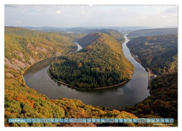 Produktbild: SAARLAND - AUSSICHTSREICH (hochwertiger Premium Wandkalender 2026 DIN A2 quer), Kunstdruck in Hochglanz