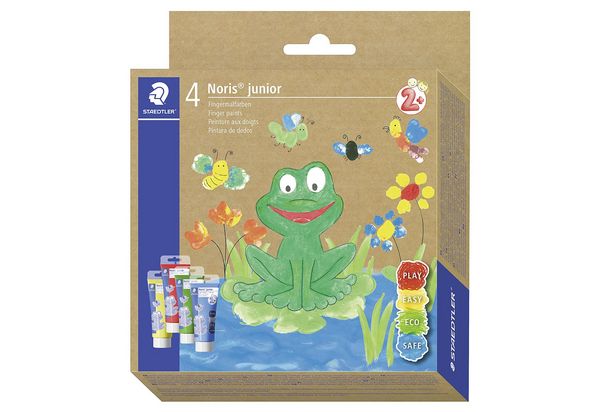 Produktbild: STAEDTLER Fingermalfarbe Noris junior 881, 4 x 75 ml Tuben