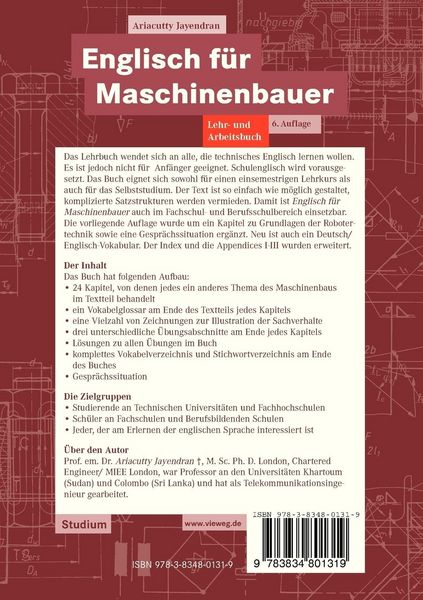 Produktbild: Englisch f&uuml;r Maschinenbauer