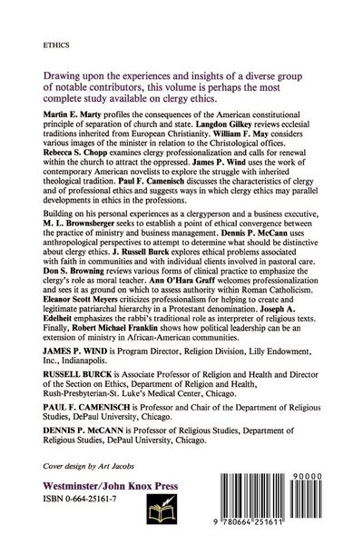 Produktbild: Clergy Ethics in a Changing Society
