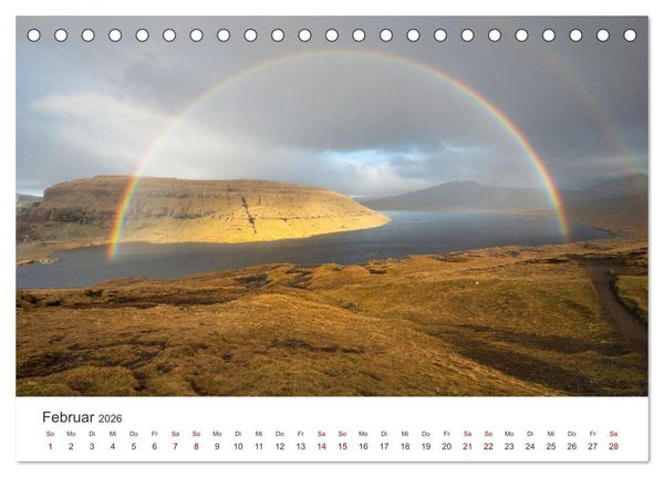 Produktbild: F&Auml;R&Ouml;ER INSELN - Herbstlichter (Tischkalender 2026 DIN A5 quer), CALVENDO Monatskalender