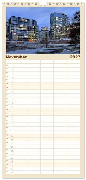 Produktbild: Familienplaner 2027 - Hamburg mit 5 Spalten (Wandkalender, 21 x 45 cm) CALVENDO