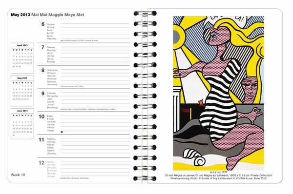 Produktbild: Roy Lichtenstein, Buchkalender 2013