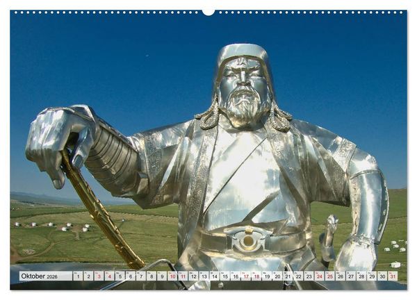 Produktbild: Mongolei Endlose Weite (hochwertiger Premium Wandkalender 2026 DIN A2 quer), Kunstdruck in Hochglanz
