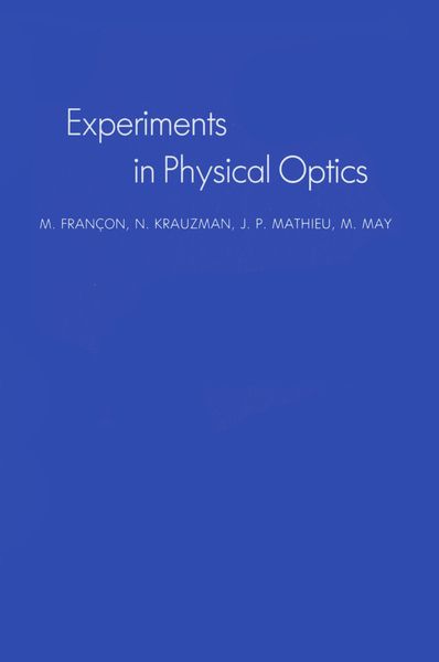 Produktbild: Experiments In Physical Optics