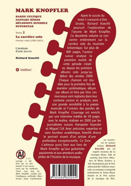Produktbild: Mark Knopfler (tome 2, la carri&egrave;re solo) - l'&eacute;mouvant ouvrage de 420 pages, &eacute;dition sp&eacute;ciale fran&ccedil;aise