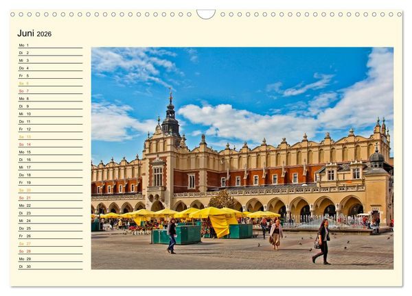 Produktbild: Krakau - das polnische Florenz (Wandkalender 2026 DIN A3 quer), CALVENDO Monatskalender