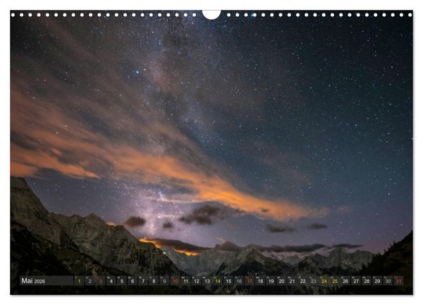 Produktbild: Himmelslichter - Mond und Sterne (Wandkalender 2026 DIN A3 quer), CALVENDO Monatskalender