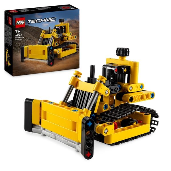 LEGO Technic 42163 Schwerlast Bulldozer, Spielzeug-Planierraupe für Kinder