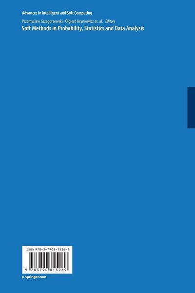 Produktbild: Soft Methods in Probability, Statistics and Data Analysis
