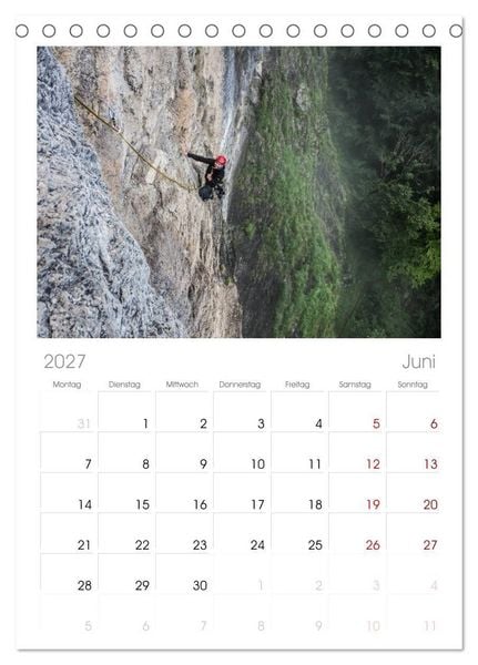 Produktbild: Tischplaner 2027 - Climbing Solutions - Bergsport weltweit (A5 Tischkalender zum Aufstellen) CALVENDO