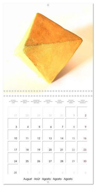 Produktbild: The Platonic Bodies modelled in clay (Wall Calendar 2026 12 &times; 12 Inch) CALVENDO 12 Month Wall Calendar