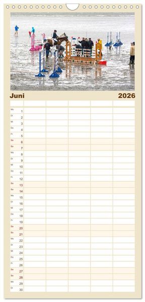 Produktbild: Familienplaner 2026 - B&uuml;sumer Impressionen mit 5 Spalten (Wandkalender, 21 x 45 cm) CALVENDO