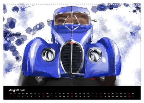 Produktbild: Classic Car Art by Reinhold Art&acute;s (Wandkalender 2026 DIN A2 quer), CALVENDO Monatskalender