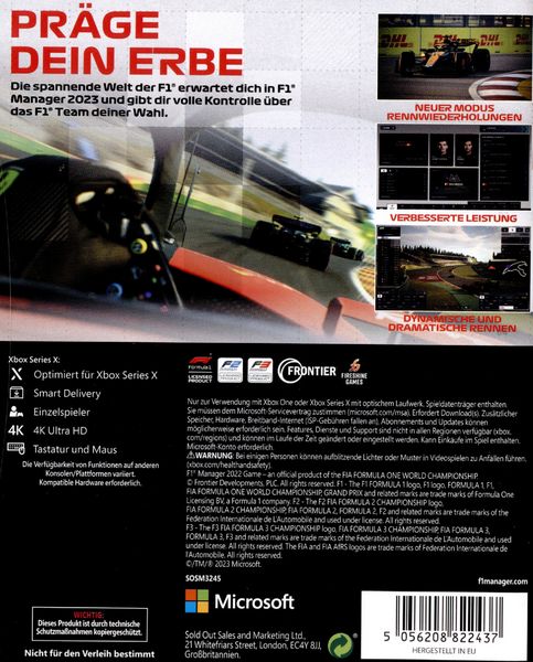 Produktbild: F1 Manager 2023