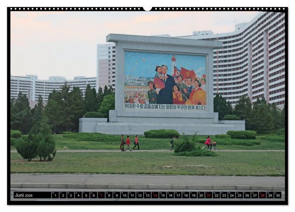 Produktbild: Nordkorea - Die gro&szlig;e Leere (hochwertiger Premium Wandkalender 2026 DIN A2 quer), Kunstdruck in Hochglanz