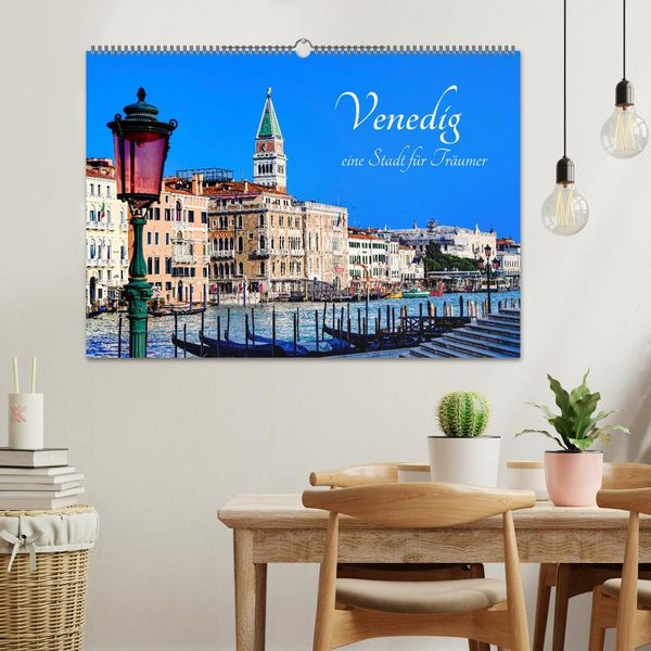 Produktbild: Venedig - eine Stadt f&uuml;r Tr&auml;umer (Wandkalender 2026 DIN A2 quer), CALVENDO Monatskalender