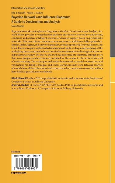 Produktbild: Bayesian Networks and Influence Diagrams: A Guide to Construction and Analysis