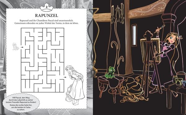 Produktbild: Disney Prinzessinnen Kritzel-Kratzel-Buch