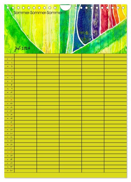 Produktbild: Gl&uuml;ckstage (Wandkalender 2026 DIN A4 hoch), CALVENDO Monatskalender