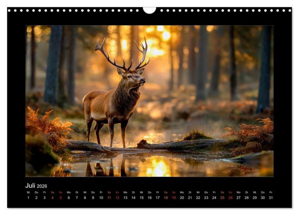 Produktbild: Geheimnisvolle Wildnis Deutschlands (Wandkalender 2026 DIN A3 quer), CALVENDO Monatskalender