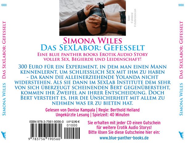 Produktbild: Das SexLabor: Gefesselt | Erotik Audio Story | Erotisches H&ouml;rbuch Audio-CD