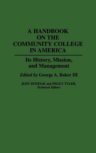 Produktbild: A Handbook on the Community College in America
