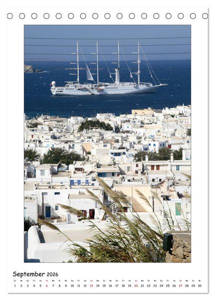 Produktbild: Griechische Gef&uuml;hle (Tischkalender 2026 DIN A5 hoch), CALVENDO Monatskalender