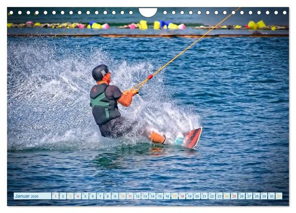 Produktbild: Wakeboarden (Wandkalender 2026 DIN A4 quer), CALVENDO Monatskalender
