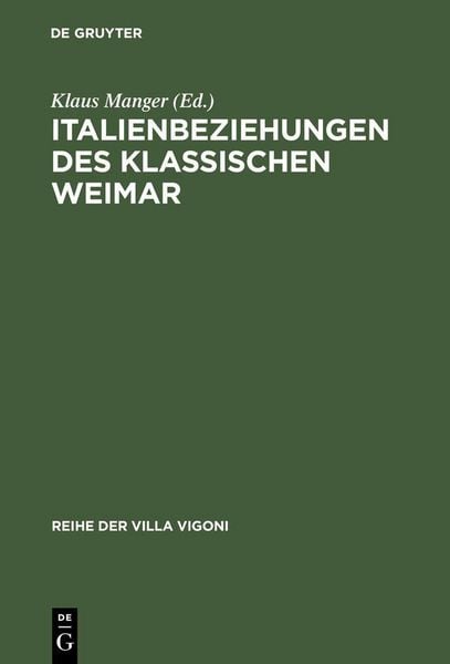 Produktbild: Italienbeziehungen des klassischen Weimar