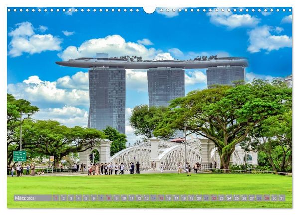 Produktbild: Singapur - Asiatische Lifestyle Metropole (Wandkalender 2026 DIN A3 quer), CALVENDO Monatskalender