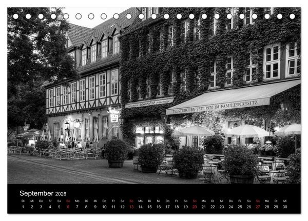 Produktbild: Hannover Monochrome Impressionen (Tischkalender 2026 DIN A5 quer), CALVENDO Monatskalender