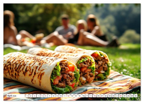 Produktbild: D&ouml;ner macht sch&ouml;ner, t&uuml;rkischer Geschmack von deinem D&ouml;nermann (Wandkalender 2026 DIN A3 quer), CALVENDO Monatskalender
