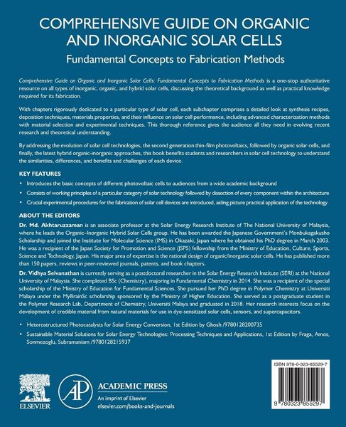 Produktbild: Comprehensive Guide on Organic and Inorganic Solar Cells