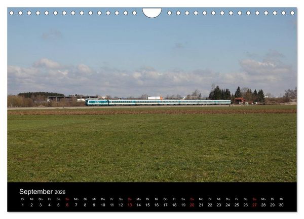Produktbild: Mit der Bahn durch die Alpen (Wandkalender 2026 DIN A4 quer), CALVENDO Monatskalender