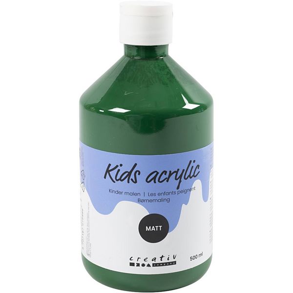 Produktbild: Creativ Company Acrylfarbe Matt, Dunkelgr&uuml;n, 500 ml/ 1 Fl.