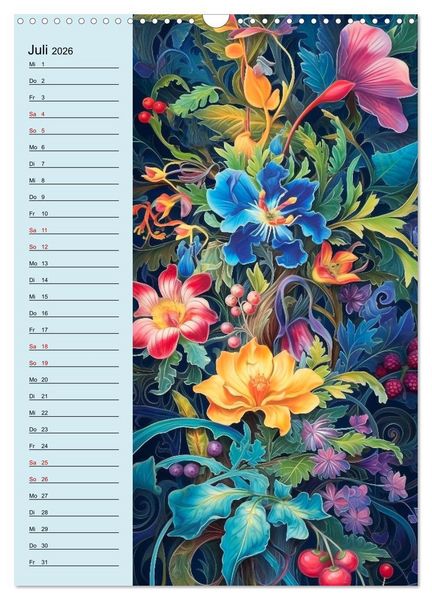 Produktbild: Bl&uuml;tenarrangements (Wandkalender 2026 DIN A3 hoch), CALVENDO Monatskalender