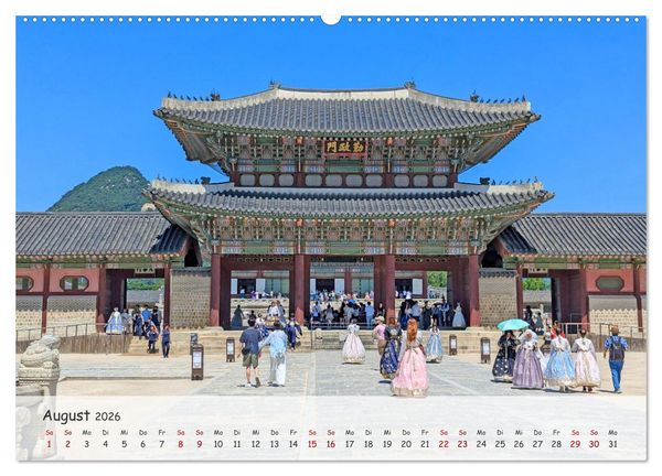 Produktbild: Zauberhaftes S&uuml;dkorea Landschaften, St&auml;dte und Kultur (Wandkalender 2026 DIN A2 quer), CALVENDO Monatskalender