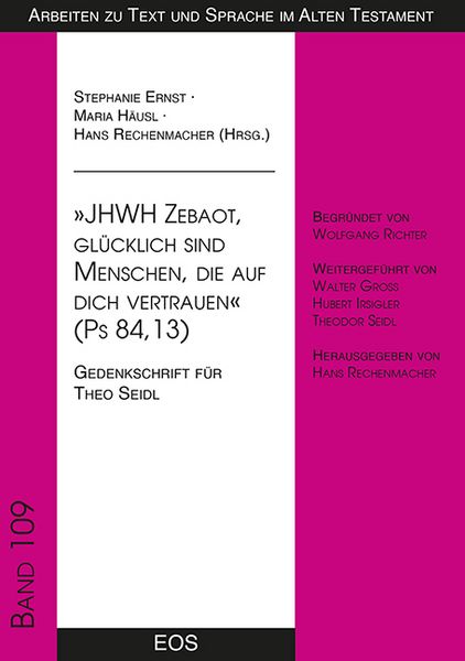Produktbild: " JHWH Zebaot, gl&uuml;cklich sind Menschen, die auf dich vertrauen " (Ps 84, 13)